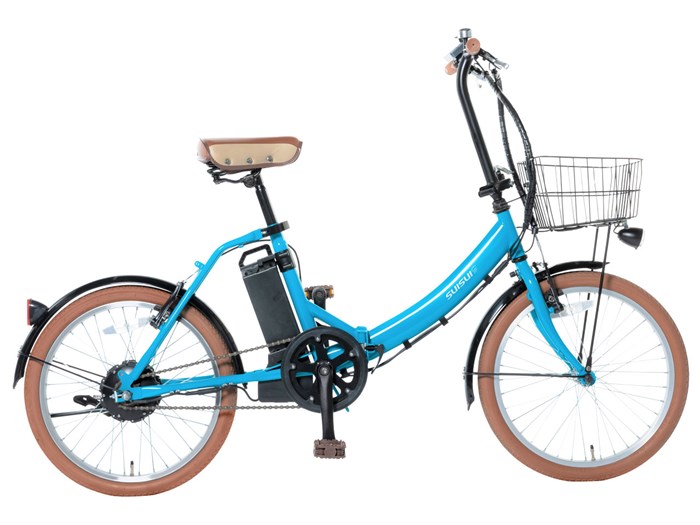 カイホウ 20インチ折りたたみ電動アシスト自転車「SUISUI Fleur(フルール)」(ターコイズブルー) BM-AES200TQ