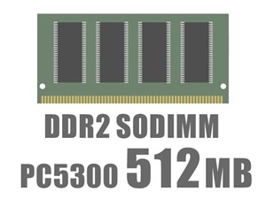 SODIMM DDR2 512MB PC5300 バルク