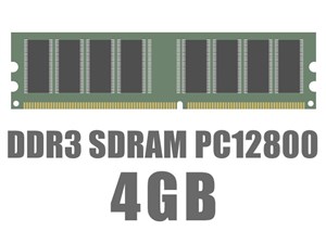 DIMM DDR3 SDRAM PC3-12800 4GB バルク