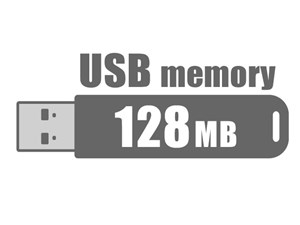 USBフラッシュメモリ 128MB バルク カラー選べる