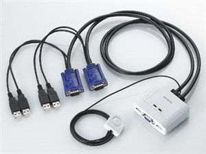 エレコム USB⇔USBパソコン切替器 KVM-KUSN 商品画像1：リコメン堂