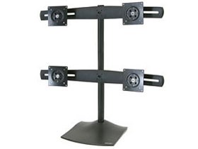 DS100 モニタースタンド 4画面用 24インチ(56.2kg)まで対応 33-324-200