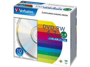 三菱化学メディア PC DATA用 DVD-RW パソコンデータ用書き換えタイプ DHW47Y1･･･