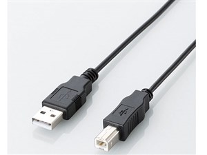 エレコム 【メール便での発送商品】エコUSB2.0ケーブル A-Bタイプ 0.5m U2C-J･･･