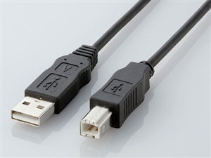 EU ABタイプ/RoHS指令準拠USBケーブル ABタイプ/2.0m(ブラック) USB2-ECO20