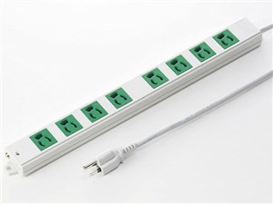 TAP-K8-3G (グリーン) 工事物件タップ (3P・8個口・3m)