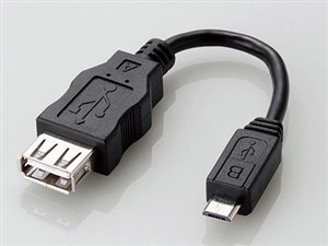ELECOM MPA-MAEMCB010BK ブラック [スマートフォン/タブレットPC用変換アダプタ (USB A－micro-B)] 商品画像1：XPRICE