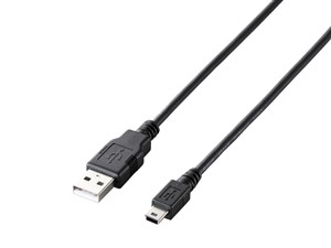 エレコム USB2.0ケーブル/ゲーム用/A-miniBタイプ/3.0m/ブラック U2C-GMM30BK