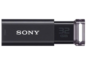 SONY USM32GU (B) ブラック ポケットビット [USBメモリー 32GB] 商品画像1：XPRICE