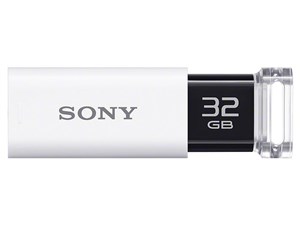 SONY USM32GU (W) ホワイト ポケットビット [USBメモリー 32GB] 商品画像1：XPRICE