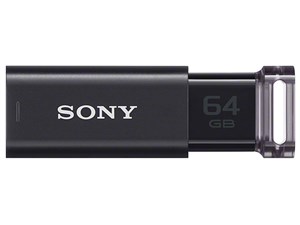 SONY USM64GU (B) ブラック ポケットビット [USBメモリー 64GB] 商品画像1：XPRICE