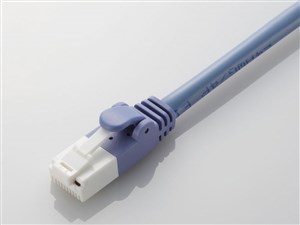 ELECOM LD-CTT/BU3/RS ブルー [CAT5E対応 爪折れ防止 LANケーブル(3m)] 商品画像1：XPRICE
