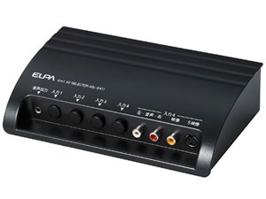 ELPA AVセレクター 4入力1出力 S映像端子あり ASL-S411