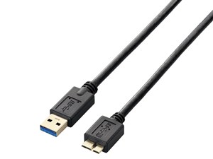 エレコム USB3.0ケーブル/A-microBタイプ/スタンダード/0.5m/ブラック USB3-A･･･