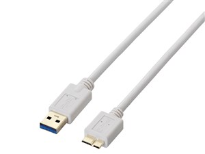 ELECOM USB3-AMB10WH ホワイト [USB3.0ケーブル（A-microB） 1m]
