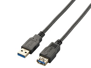 エレコム USB3.0ケーブル/A-A延長タイプ/スタンダード/2m/ブラック USB3-E20B･･･