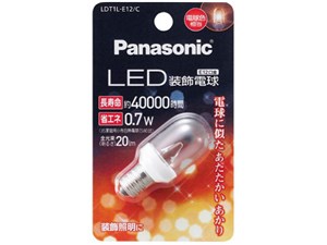 パナソニック【Panasonic】LED装飾電球0.7W(電球色相当) LDT1LE12C【LDT1LE12C】 商品画像1：家電のSAKURAchacha