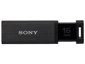 SONY USM16GQX B ブラック ポケットビットUSM-QX [ノックスライド方式USBメモ･･･