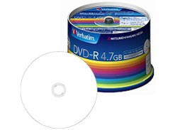 三菱化学メディア DHR47JPP50 ホワイト [データ用DVD-R (1回記録用・4.7GB・1･･･