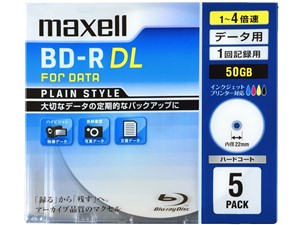 BR50PPLWPB.5S [BD-R DL 4倍速 5枚組]