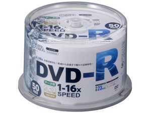 オーム電機 DVD-Rデータ用 16倍速 50P スピンドル入り PC-M16XDRD50S