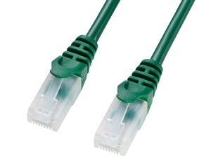 ツメ折れ防止CAT5eLANケーブル 10m グリーン LA-Y5TS-10G