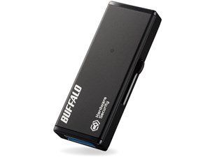 BUFFALO RUF3-HSL4G ブラック [USBメモリ USB3.0対応 ハードウェア暗号化機能･･･