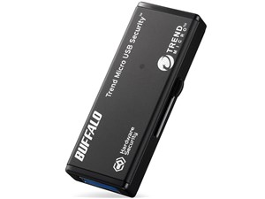 BUFFALO RUF3-HSL4GTV ブラック [USB3.0対応 USBメモリー(4GB) ウイルスチェックモデル] 商品画像1：XPRICE