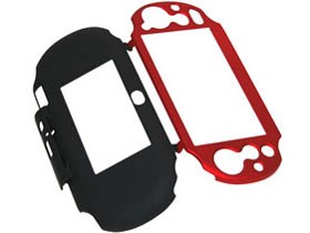 PS Vita2000用ラバーコートケース SASP-0253 [レッド×ブラック]