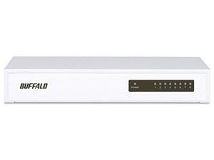 BUFFALO LSW4-TX-8NS/WH ホワイト [10/100Mbps対応 スイッチングHub 金属筐体･･･