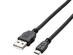 ELECOM TB-AMB2A08BK ブラック [USB2.0ケーブル A-microUSB 0.8m] 商品画像1：XPRICE