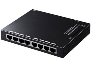 サンワサプライ PoE対応薄型LANハブ 9ポート・ギガビット対応 LAN-GIGAPOES9 商品画像1：GBFT Online