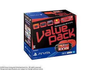 PlayStation Vita (プレイステーション ヴィータ) Value Pack Wi-Fiモデル (PCH-2000シリーズ) PCHJ-10021 [レッド/ブラック] 商品画像1：JP-TRADE plus 