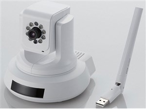 エレコム ELECOM NCC-EWNP100 ネットワークカメラ ホワイト 暗視対応  有線・･･･