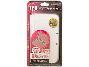 new3DSLL用TPUプロテクト ANS-3D060CL [クリア]