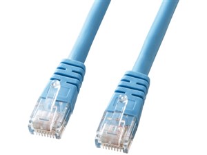 エンハンスドカテゴリ5より線クロスケーブル 3m ライトブルー KB-T5Y-03LBCN