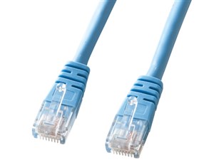 エンハンスドカテゴリ5より線LANケーブル 3m ライトブルー KB-T5Y-03LBN