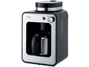 siroca シロカ STC-501 全自動コーヒーメーカー コーヒーマシン オート 挽立コーヒー コーヒー豆 粉 ドリップ STC501 商品画像1：リコメン堂