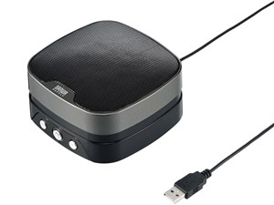 サンワサプライ 小型スピーカーフォン WEB会議用 無(全)指向性 USB接続 Skype･･･