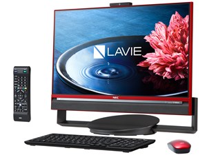 LAVIE Desk All-in-one DA770/BAR PC-DA770BAR [クランベリーレッド]　通常配送商品 商品画像1：バリューショッピングPLUS