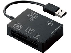 エレコム 【メール便での発送商品】56+2メディア対応メモリリーダライタ MR-A･･･