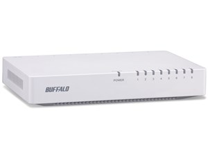 BUFFALO LSW4-TX-8EP/WHD ホワイト [10/100Mbps対応 スイッチングHub]