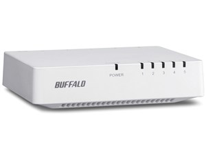 BUFFALO LSW4-TX-5EP/WHD ホワイト [10/100Mbps対応 スイッチングHub]