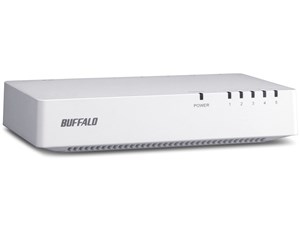 BUFFALO LSW4-TX-5NP/WHD ホワイト [10/100Mbps対応 スイッチングHub]