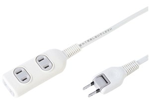 TAP-3W2N 電源タップ (2P・3個口・2m)
