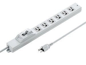 TAP-BR36A-1 安全ブレーカータップ (オフィス・工場用・3P・6個口・1m)