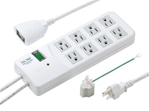 TAP-SP308 (ホワイト) 雷ガードタップ (3P・8個口・2.5m)