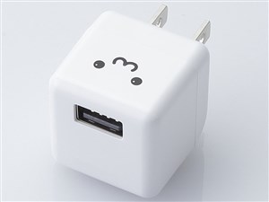 エレコム デジタルオーディオプレーヤー用AC充電器 Cube 1.8A ホワイトフェイ･･･