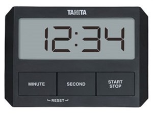 TANITA TD-409 (ブラック) ガラスにつくタイマー [キッチンタイマー]