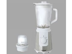 アイリスオーヤマ【IRIS】800ml ミル付きミキサー IJM-M800-W★【IJMM800W】 商品画像1：家電のSAKURAchacha